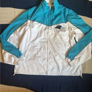 Carolina Panthers colorblock windbreaker jacket 🐆💙